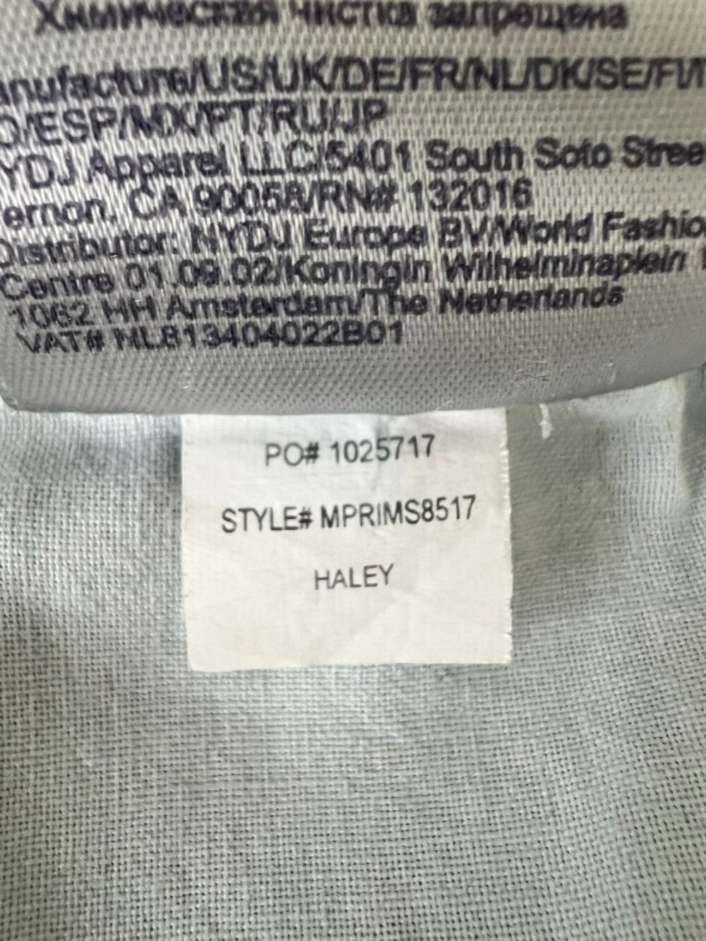 NYDJ Straight Leg Jeans in Light Wash Blue - Picture 12 of 12